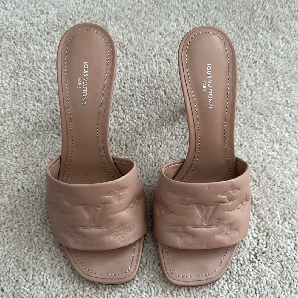 Louis Vuitton Revival Mule Heels Sandals